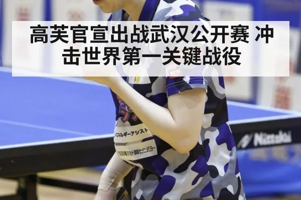 高芙官宣出战武汉公开赛 冲击世界第一关键战役